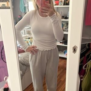 white long sleeve shirt